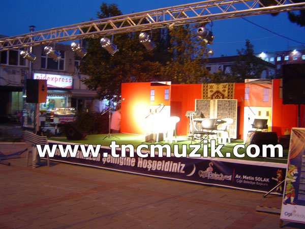 ses k sahne kiralama hizmeti izmir karyaka www.tncmuzik.com